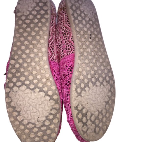 Toms Pink & White flat - Picture 5 of 6